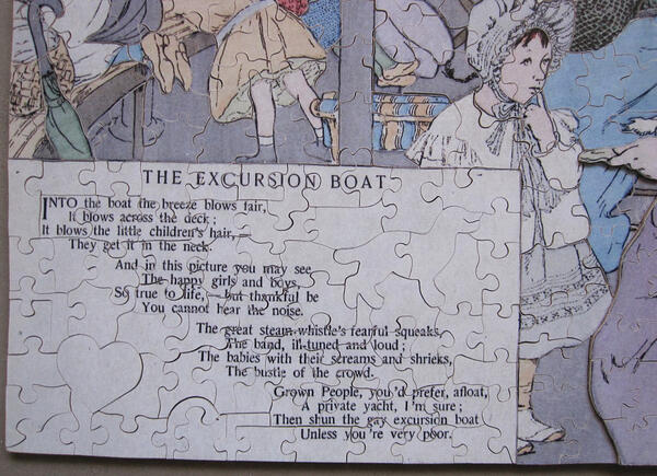 Whimsies The Excursion Boat, verse Carolyn Wells