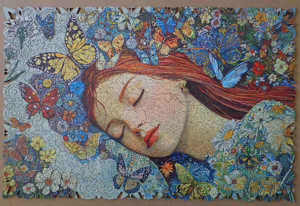 Sleeping Beauty, 550pc Butterfly Cut (on wood)