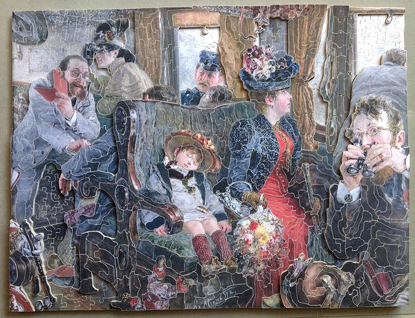 758pc On The Ride or Journey Adolph von Menzel