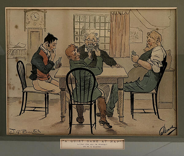 Pears Print 1 - A Quiet Game at Nap - Nap For All I'm Worth!