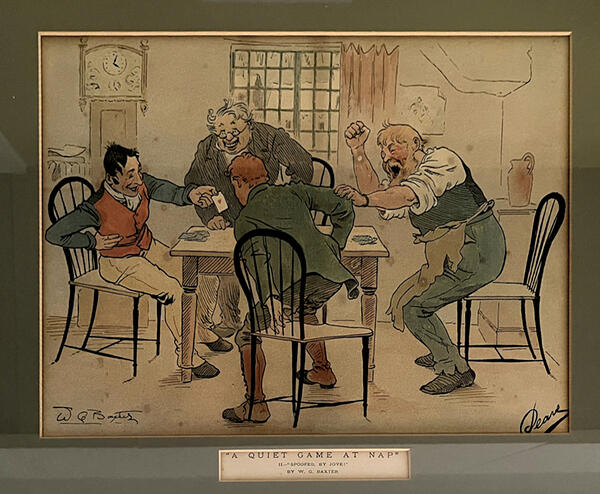 Pears Print A Quiet Game at Nap - Spoofed! by Jove!, WG Baxter