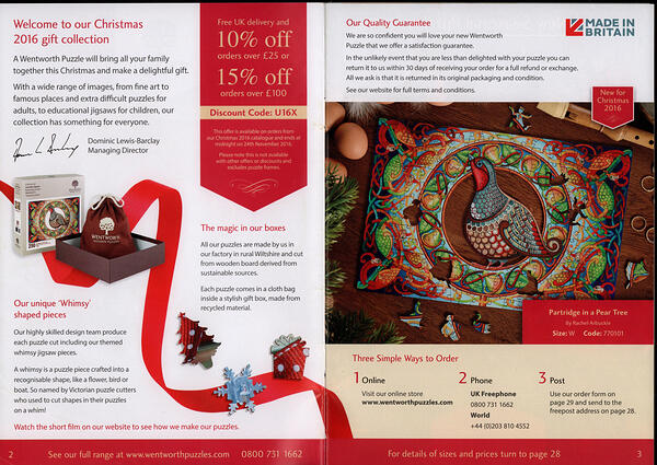 Whimsy Xmas16 Partridge in Pear Tree