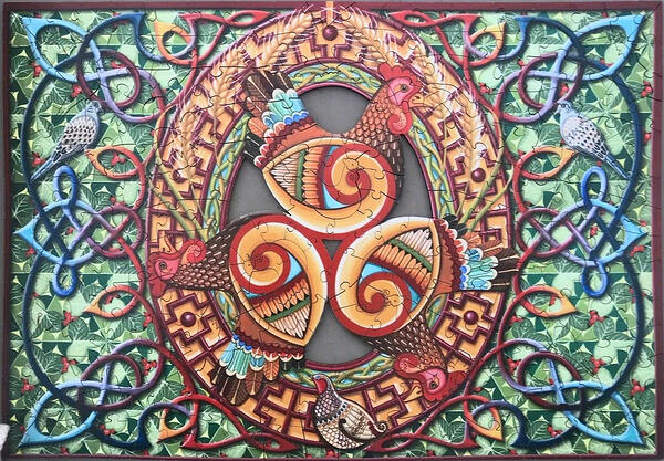 250pc Three French Hens, Rachel Arbuckle