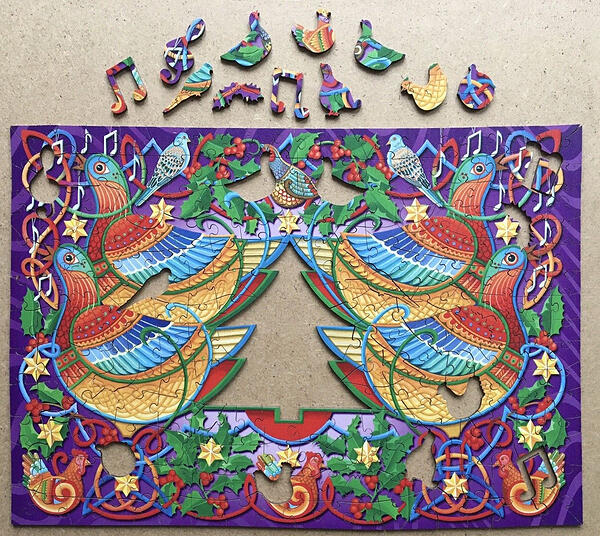 Whimsies & Dropout, 250pc Four Calling Birds