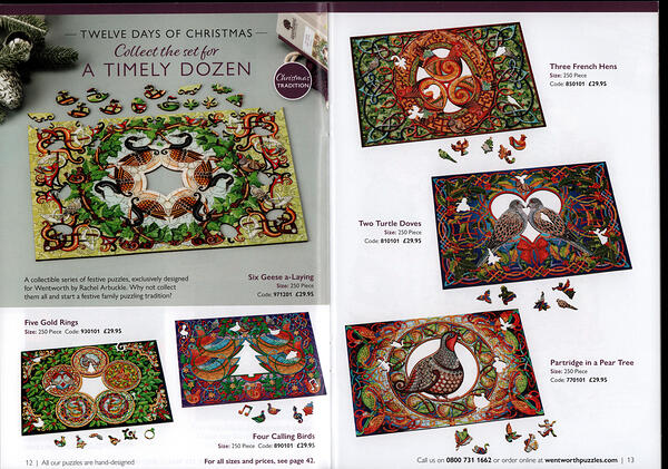 Whimsy Xmas21 Rachel Arbuckle Titles 1-7, 12 Days of Xmas