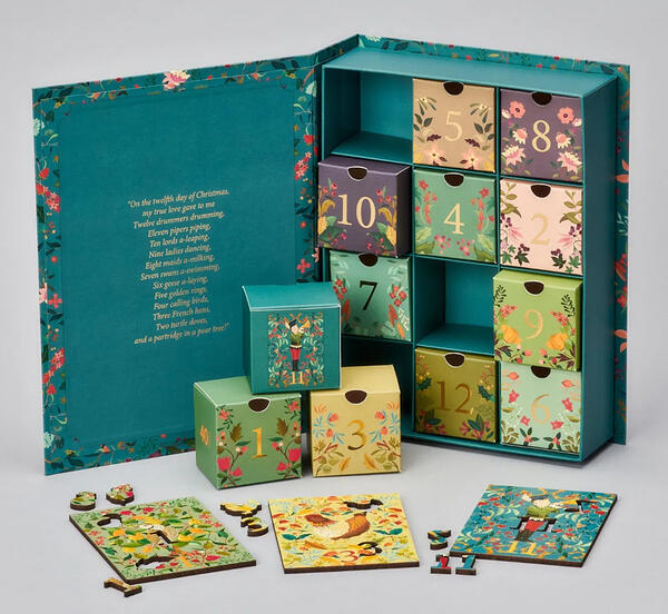 Wentworth Xmas24, Twelfth Day of Christmas Advent Calendar 480pc
