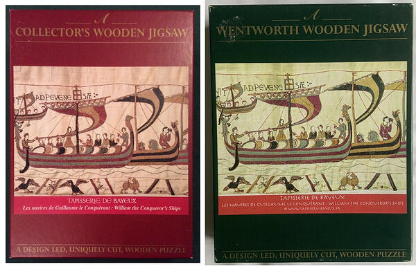 Two Copies, Wentworth 250pc The Norman Ships Bayeux Tapestry