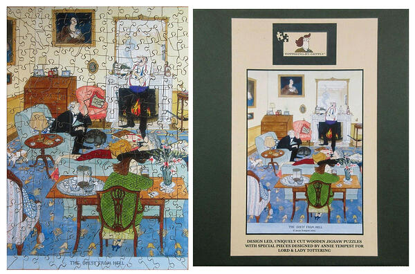 Tottering By Gently, 250pc Annie Tempest The Guest From Hell, art 2002