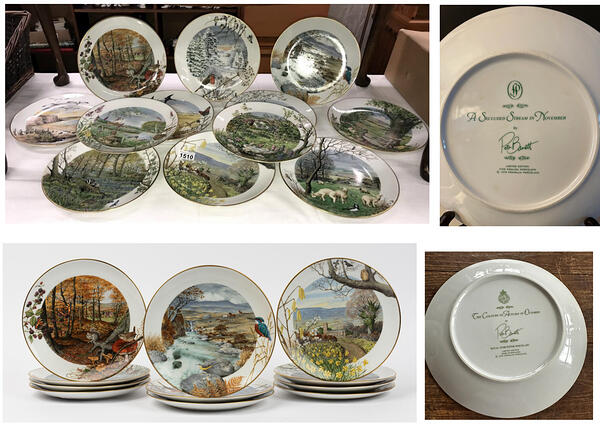 Collectible Plates Peter Barrett - Meredith Worsfold Calendar Series