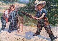 Now or Never-Cricket Jig Saw Puzzle, The