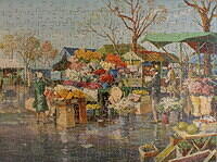 Showery Market Day (Flower Market).