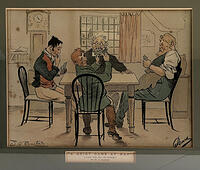 Pears Print 1 - A Quiet Game at Nap - Nap For All I'm Worth!