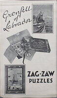 Literature promoting this superb series of Zag-Zaws.