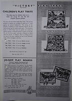 1952 Cat Child Play Trays 16.5x9.5in T Series Farm Jungle Dogs Soldiers, Play Boards