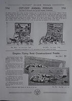 Victory c1937 Catalogue Pg2 Cut-Out Animal 24x13in Farm-Yard & The Jungle