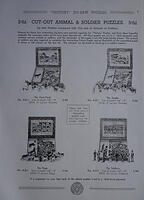 Victory c1937 Catalogue Pg3 Cut-Outs 14pt8x8in A Series Farm-Yard - Jungle - Dogs - Soldiers