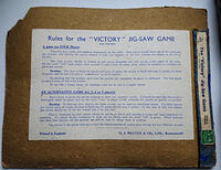 Packaging - The Victory Jigsaw Game Set for 4 box crushed