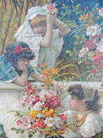 By the Fish Pond (Detail 1).JPG