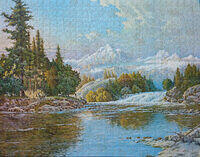 Bow River Falls (Lake & Waterfall)